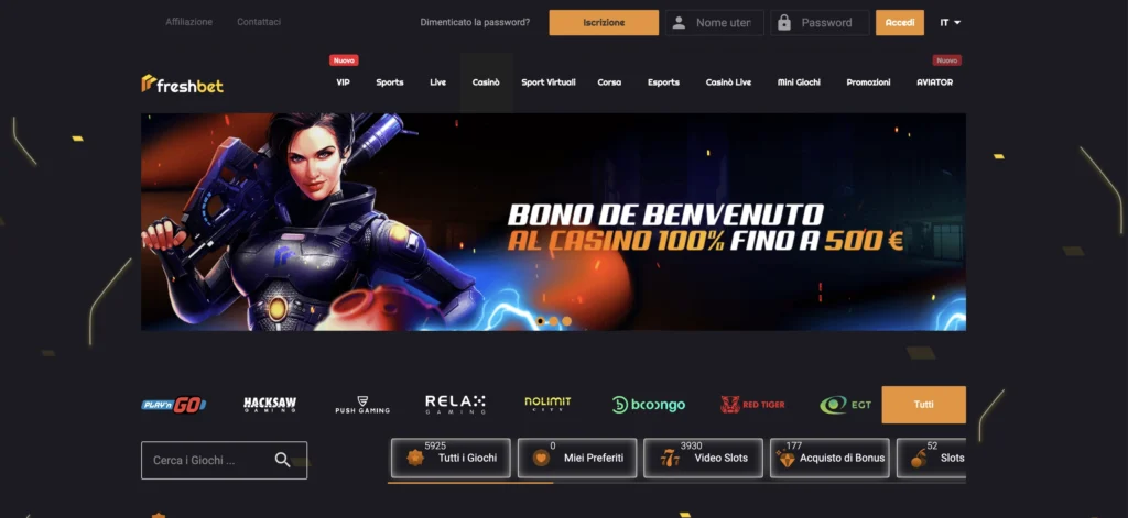 Casino 3 Bonus Casino Freshbet Italia