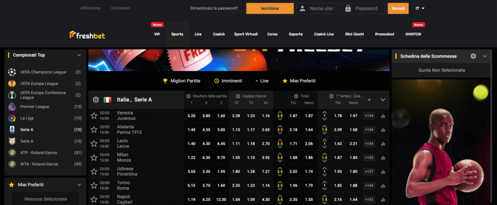 Scommesse 3 Freshbet Scommesse Sportive